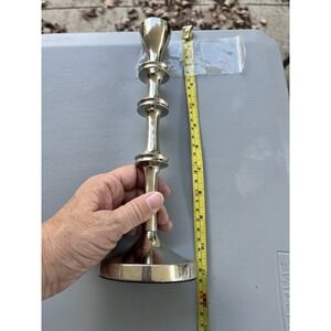 11" Silver Color Candle Stickholder